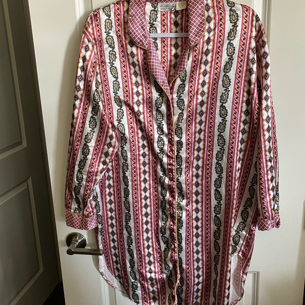 Vintage Kathryn Pajama Sleep Shirt / Tunic
